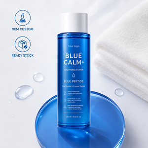 Tónico Facial con Péptidos de Cobre y Logotipo Personalizado OEM, 120 ml, Blue Calm+, Líquido Calmante y Suavizante para el Cuidado de la Piel Sensible - Product Image 2