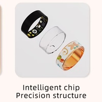 Anneau intelligent de santé contrôlé à distance par iOS R18, suivi de la forme physique et du sommeil, fréquence cardiaque, oxygène sanguin, étanche IP68, boîtier en acier pour hommes/femmes