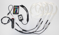 Kit de plafond étoilé romantique à fibres optiques RGBW 12V pour voiture