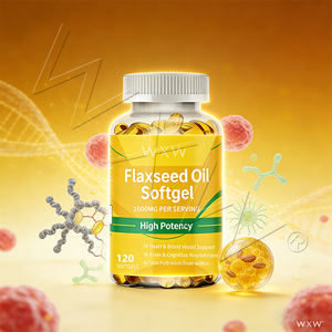 Cápsulas <span class=keywords><strong>de</strong></span> Aceite <span class=keywords><strong>de</strong></span> Linaza Más Vendidas, Suplemento Herbal para el Corazón y los Vasos Sanguíneos, <span class=keywords><strong>Piel</strong></span> y Cabello para Adultos - Product Image 3