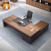 Boss Manager Wooden Office Table, L Shaped Executive Table