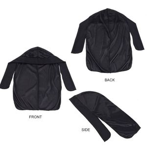 Durags en Soie Personnalisables à Faible MOQ avec Logo, Couleurs Unies, Longue Queue, Bandanas Extensibles – Vente en Gros - Product Image 3