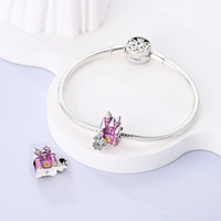   Breloques en argent en forme d'araignée pour maison hantée, breloques fines avec zircon pour femmes, adaptées aux bracelets, cadeau bijoux