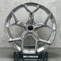 Jantes forgées Bku 5x112 à 5 branches en Y pour Audi RS5 RS6 RS7 4K C8 RS8 A6 A7 A8 RS5 S4 S5 S6 S7 S8 19 20 21 22 pouces chromées