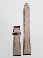 Bracelet de montre de luxe vintage multicolore en cuir d'alligator 20MM, tannage végétal, doublure cousue à la machine pour créateur de marque