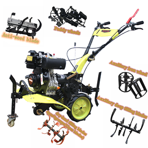 Tracción en las cuatro ruedas empujada a mano 3TG-85 Gasolina \ diesel Power Grass Mower Cultivator Weeder Small Tiller <span class=keywords><strong>Inter</strong></span> Row Cultivator - Product Image 5