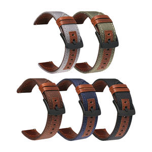 <span class=keywords><strong>Bracelet</strong></span> en toile pour Samsung Galaxy Watch 6 5 4, universel, pour <span class=keywords><strong>Seiko</strong></span>, 20mm, 22mm, pour Casio, <span class=keywords><strong>Bracelet</strong></span> de Sport rétro - Product Image 1