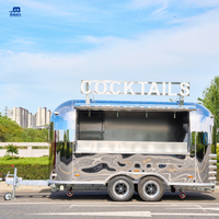 Camion de restauration mobile SL-6T-1 Mirror 304, pour hot-dogs, glaces, snacks, barbier, salon de beauté, design personnalisé, personnalisation sur mesure