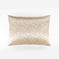 Taie d'oreiller en satin de soie tricotée de luxe, écologique, avec fermeture éclair, motifs unis/à pois/géométriques/animaux, personnalisable pour usage domestique et hôtelier