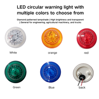 Feu de position latéral LED UFO multicolore étanche IP65 12V 24V pour camions Isuzu Fuso Hino et remorques