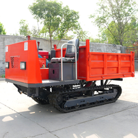Livraison gratuite Accueil Agriculture Mini Crawler Dumper Truck Verger Construction Foresterie Crawler Dumper Diesel Crawler Dumper