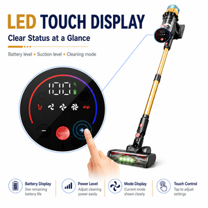 High Quality Cordless Rod <b>Vacuum</b> Cleaner 37Kpa Wireless Stick Cyclone Technology for Car Household Use Battery Floor Care - Product Image 6