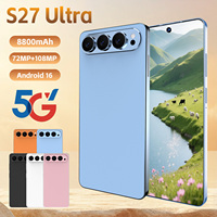 S27 Ultra Kamera Belakang 108MP Ponsel Pintar Android 5G Versi Global 2026 16GB 1TB Layar 7.3 Inci Baterai 8000mAh Multibahasa Pabrik