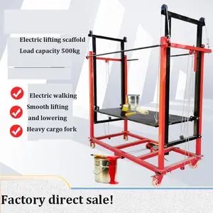 2-10m 300kg 500Kg Mobile Electric Lifting Scaffold Tracked Boom Lift For Home Suspended Platform Free Guardrail