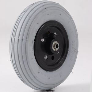 Preço de fábrica 200x50 Grey Tire Ball Bearing Novo Inflável Borracha Cadeira de Rodas Dianteiras Rodízio Substituição Armazém Plástico - Product Image 1