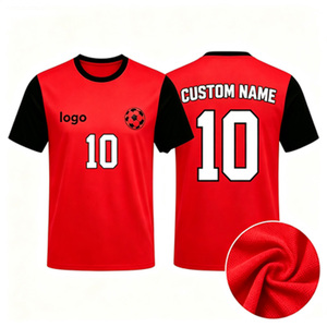Groothandel 2026 Nieuw Seizoen Zomer Heren Voetbal Thuisshirt Slim Fit Korte Mouw Geborduurd Vochtregulerend Polyester - Product Image 1