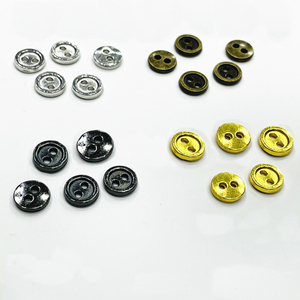 DIY Zubehör Mini 2-Loch-Nähknopf 5mm 6mm 7mm 8mm Kleine runde Augen Schnalle Dickes Metall Craft Doll Toy Baby Kleidung Knöpfe - Product Image 6