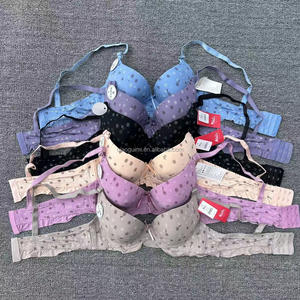 Sujetador Sexy para Mujer, Tallas 32-38, <span class=keywords><strong>Copa</strong></span> A, Tirantes Ajustables, Encaje, Estampado Moderno, Estilo Push-Up, Realza el Busto Pequeño - Product Image 1