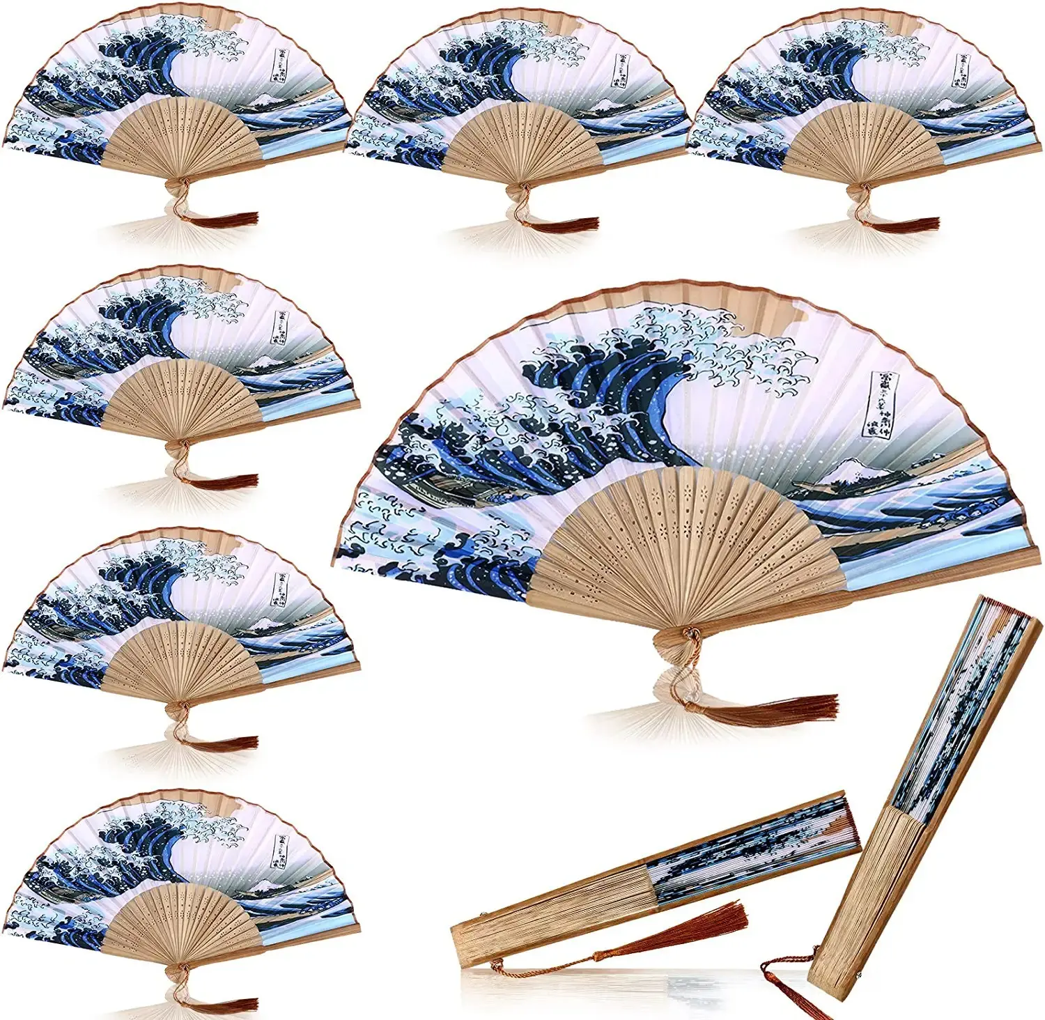 Ywbeyond bomboniere regali ventaglio pieghevole in bambù tenuto in mano ventagli pieghevoli in stile tradizionale giapponese