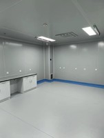 Cabines de purification modulaires à différents niveaux de propreté pour laboratoires et usages industriels, garantie 1 an
