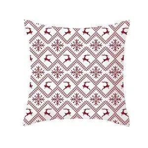 Cojín estampado para apoyarse en los diseños de Navidad, cubierta para decorar, mantener la almohada