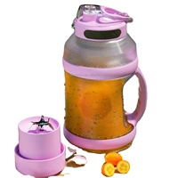 2L Grote Capaciteit Vat Buiten Sport Juicer Multifunctionele Kookmachine Elektrische Draagbare Blender