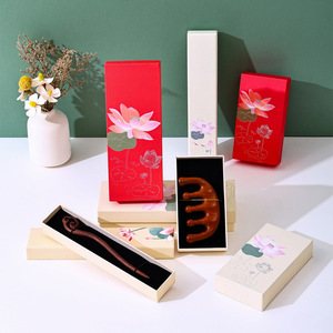 Scatola Portagioie a Forma di Loto con Coperchio Cielo e Terra, Scatola Regalo per Fermaglio per Capelli Cinese, Scatola Regalo di Compleanno per Amici - Product Image 3