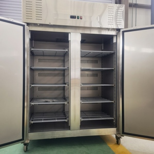 Réfrigérateur commercial en acier inoxydable certifié Amérique du Nord 110 V 60 Hz 1000 L à 2 portes avec vitrine réfrigérée R290 Hr- 54slcm 1. Nord - Product Image 6