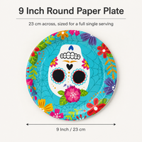 Assiettes en papier imprimées pour les fêtes, 9 et 10 pouces, résistantes, jetables, rondes, pour les fêtes, les mariages, la restauration, vente en gros, approvisionnement en vrac