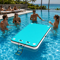 Vente flash : Plateforme flottante gonflable en PVC de Chine pour hôtels et complexes hôteliers, utilisation intérieure/extérieure, 5 à 10 passagers
