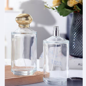 Commercio all'ingrosso 250ml chiaro vetro rotondo bottiglie di <span class=keywords><strong>profumeria</strong></span> vuota bottiglia di <span class=keywords><strong>profumo</strong></span> 250ml con scatola personalizzata per la cura della pelle crema collirio - Product Image 6