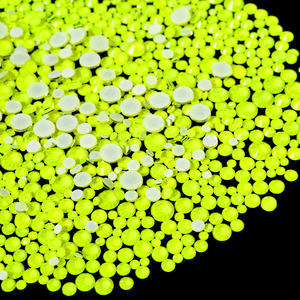 BOBOHOO Néon Fluorescence Mix Taille SS6-SS20 Non Hotfix Strass Flatback Cristal Strass pour Nail Art - Product Image 2