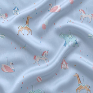 TENCEL ™   Housse de couette en Lyocell 180x200cm, imprimé animaux carrousel, douce et respirante, pour enfants - Product Image 4