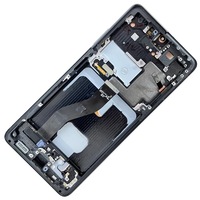 Remplacement de l'assemblage du numériseur d'écran tactile OLED d'origine pour Samsung S21 Ultra Compatible Galaxy Mobile Phones LCD Frame
