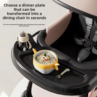 Poussette bébé légère en métal pour bébés de 0 à 3 ans, pliable, design à quatre roues à fermeture rapide, capacité de charge de 25 kg