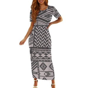 Design polinesiano personalizzato Samoa Tapa Puletasi PTaha Puletaha Samoan Dress & Maxi Set gonna donna Sweet 2 pz <span class=keywords><strong>top</strong></span> - Product Image 5