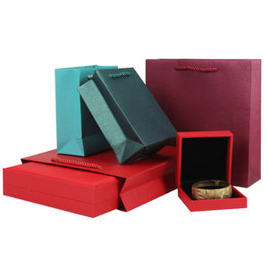 Bolsas de embalaje de joyería de lujo personalizadas Bolsas de papel de compras personalizadas con logotipo Bolsas de regalo personalizadas Embalaje pequeño con textura gruesa - Product Image 2