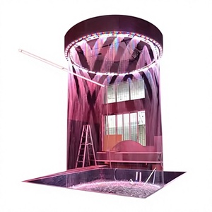 Fontaine commerciale en acier inoxydable à double rideau d'eau, moderne, pour intérieur et extérieur, facile à nettoyer - Product Image 1