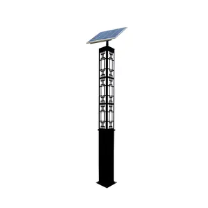 인기 있는 디자인 야외 스탠딩 폴 라이트 태양열 구동 LED 주차 풍경 조명 백색 발광 색상 IP65 등급