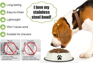 Tazones para Perros de Acero Inoxidable, Impresión a Color Ecológica, Varios Tamaños, Comedero para Mascotas - Product Image 2