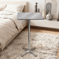Table de bar pliable en aluminium assemblable en acier inoxydable argenté au prix le plus bas en ligne
