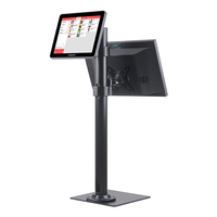 Caja Registradora Vertical de Doble Pantalla Directo de Fábrica, Sistema de Terminal Punto de Venta Todo en Uno con Pantalla Táctil de 15.6 Pulgadas para Supermercado