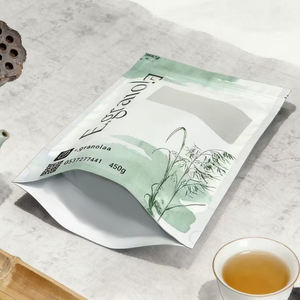 Sachet personnalisé de 450g de poudre de céréales granola, emballage stand-up avec fenêtre pour noix de cajou - Product Image 5