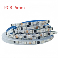 Tira de Luces LED RGB 5050 WS2811 Direccionables Dream Color, DC12V, 6mm/8mm, 60 LEDs/metro, SPI, para Decoración de Proyectos