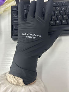 3 مل وشم تجميل صالون تنظيف الطعام saftey فحص مسحوق اللاتكس الحرة قبول شعار مخصص قفازات النتريل المتاح - Product Image 3