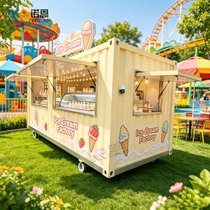 Modern Container Food Truck Trailer Kitchen Outdoor Mobile Street Galvanized Equipment Restaurant - Product Image 2