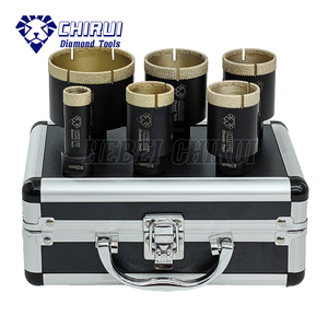 Jeu de 6 forets pour carreaux de céramique <span class=keywords><strong>Matrix</strong></span> M14 de qualité européenne en stock avec boîtier en aluminium - Product Image 1