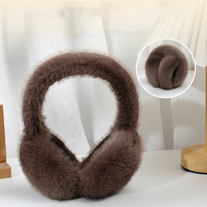 MIO automne hiver mignon <span class=keywords><strong>cache</strong></span>-oreilles en peluche pour les filles corée couleur unie pliable doux confortable fausse <span class=keywords><strong>fourrure</strong></span> <span class=keywords><strong>cache</strong></span>-oreilles en plein air - Product Image 3