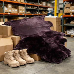 Piel de Oveja Australiana de Lana Densa Genuina de Lujo, Piel de Nutria Curtida Ecológica para Prendas y Muebles de Lujo - Product Image 2