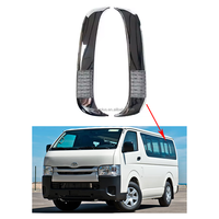 Garniture de fenêtre chromée pour Toyota Hiace 2005-2018, minibus, fourgonnette, bande de fenêtre de voiture en ABS, accessoires extérieurs, vente en gros uniquement